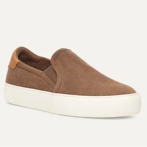 Ugg Cahlvan Slip On Sneakers Suede Tobacco Tan Womens size 6